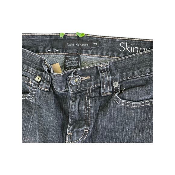 Calvin Klein Black Skinny Jeans 27 Inch Waist Size 4 - Picture 2 of 4
